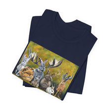 Load image into Gallery viewer, Bunny Gathering Tee — Cute Woodland Rabbits Graphic T-Shirt
