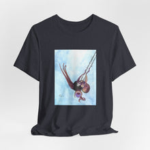 Load image into Gallery viewer, Whee!!! T-Shirt Octopus in a toddler swing - Watercolor Short Sleeve Tee