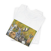 Load image into Gallery viewer, Bunny Gathering Tee — Cute Woodland Rabbits Graphic T-Shirt