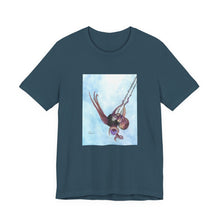 Load image into Gallery viewer, Whee!!! T-Shirt Octopus in a toddler swing - Watercolor Short Sleeve Tee