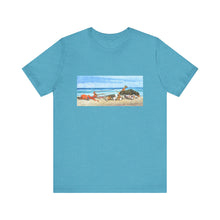 Load image into Gallery viewer, Walk To Remember - T-Shirt Beach Dogs Watercolor Short Sleeve Tee — Surfside Dogs Graphic