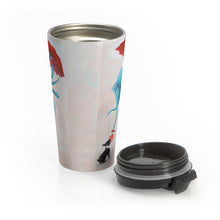 Load image into Gallery viewer, One For You Stainless Steel Travel Mug — Octopus & Umbrella Whimsical Ocean Art Tumbler
