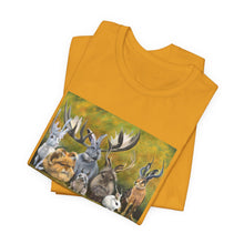 Load image into Gallery viewer, Bunny Gathering Tee — Cute Woodland Rabbits Graphic T-Shirt