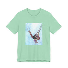 Load image into Gallery viewer, Whee!!! T-Shirt Octopus in a toddler swing - Watercolor Short Sleeve Tee