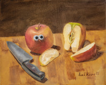 Load image into Gallery viewer, "Sentient Apple" Series of Original Paintings