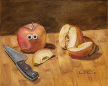 Load image into Gallery viewer, "Sentient Apple" Series of Original Paintings