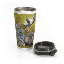 Load image into Gallery viewer, "Jackalopes of the World" Stainless Steel Travel Mug