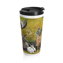 Load image into Gallery viewer, "Jackalopes of the World" Stainless Steel Travel Mug