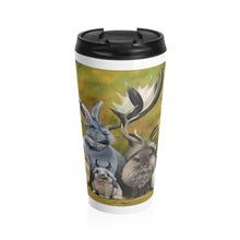 Load image into Gallery viewer, "Jackalopes of the World" Stainless Steel Travel Mug