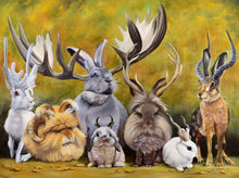 Load image into Gallery viewer, "Jackalopes of the World" Original Painting