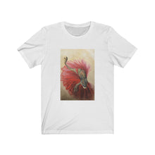 Load image into Gallery viewer, "Red" Dinosaur in a Dress Unisex Jersey Short Sleeve Tee