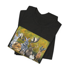 Load image into Gallery viewer, Bunny Gathering Tee — Cute Woodland Rabbits Graphic T-Shirt

