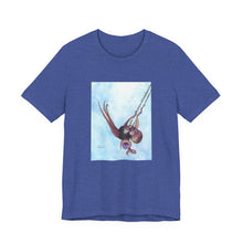 Load image into Gallery viewer, Whee!!! T-Shirt Octopus in a toddler swing - Watercolor Short Sleeve Tee
