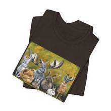 Load image into Gallery viewer, Bunny Gathering Tee — Cute Woodland Rabbits Graphic T-Shirt
