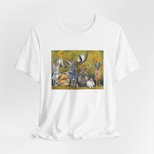 Load image into Gallery viewer, Bunny Gathering Tee — Cute Woodland Rabbits Graphic T-Shirt
