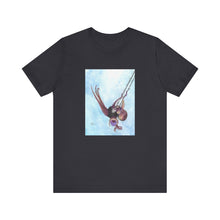 Load image into Gallery viewer, Whee!!! T-Shirt Octopus in a toddler swing - Watercolor Short Sleeve Tee
