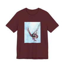 Load image into Gallery viewer, Whee!!! T-Shirt Octopus in a toddler swing - Watercolor Short Sleeve Tee
