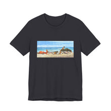 Load image into Gallery viewer, Walk To Remember -  T-Shirt Beach Dogs Watercolor Short Sleeve Tee — Surfside Dogs Graphic
