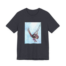 Load image into Gallery viewer, Whee!!! T-Shirt Octopus in a toddler swing - Watercolor Short Sleeve Tee
