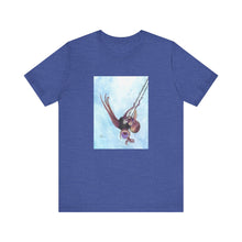 Load image into Gallery viewer, Whee!!! T-Shirt Octopus in a toddler swing - Watercolor Short Sleeve Tee
