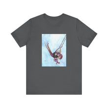 Load image into Gallery viewer, Whee!!! T-Shirt Octopus in a toddler swing - Watercolor Short Sleeve Tee
