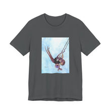 Load image into Gallery viewer, Whee!!! T-Shirt Octopus in a toddler swing - Watercolor Short Sleeve Tee
