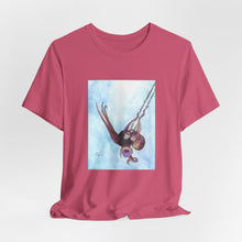 Load image into Gallery viewer, Whee!!! T-Shirt Octopus in a toddler swing - Watercolor Short Sleeve Tee
