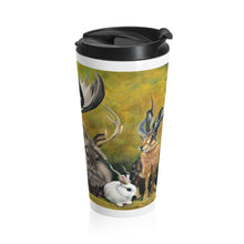 Load image into Gallery viewer, &quot;Jackalopes of the World&quot; Stainless Steel Travel Mug
