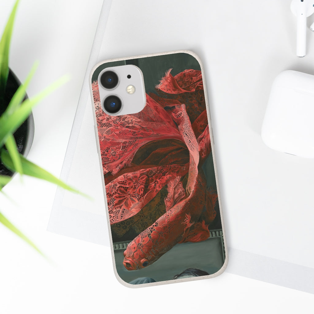 Hooker's Dream - Orange Lace Fish Biodegradable Case