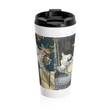 Load image into Gallery viewer, &quot;Cockatoo Shells&quot; Stainless Steel Travel Mug
