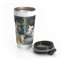 Load image into Gallery viewer, &quot;Cockatoo Shells&quot; Stainless Steel Travel Mug
